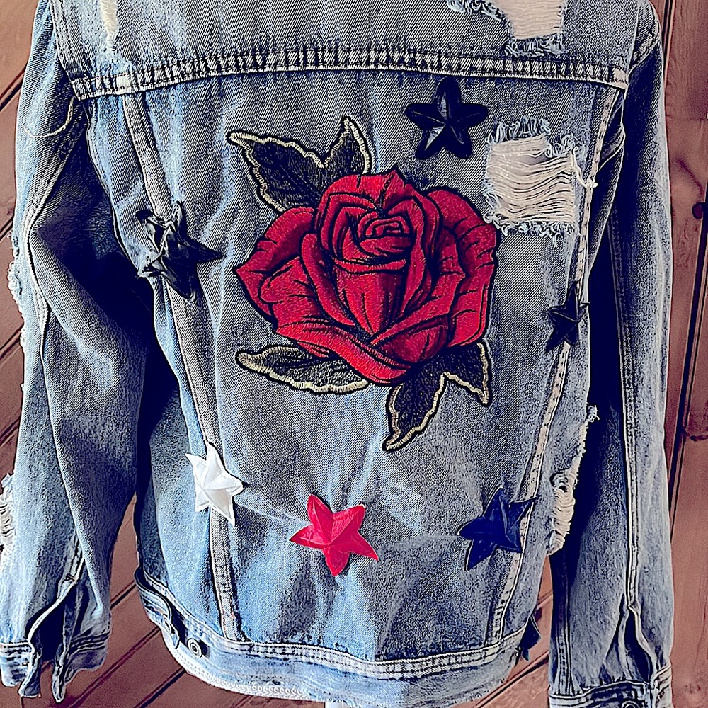 Signature denim patch jacket